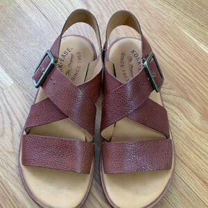 Kirk-Ease leather flat sandals